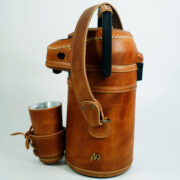 Termo Inox 1.9 Forrado Completo En Cuero Suela Gastado