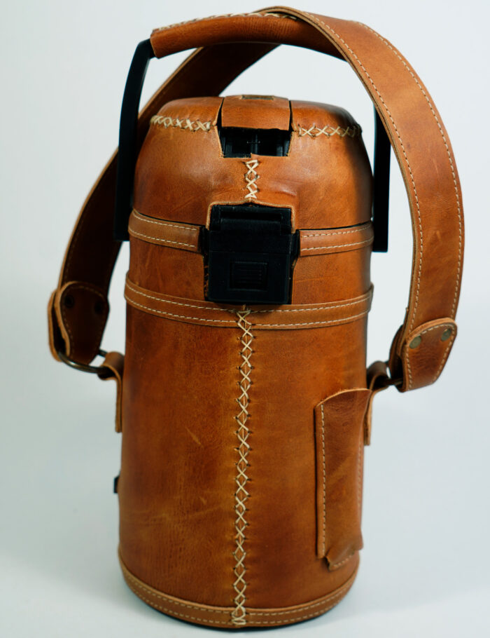 Termo Inox 1.9 Forrado Completo En Cuero Suela Gastado