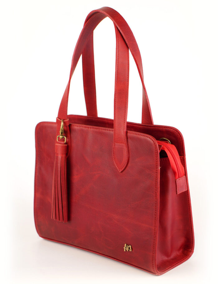 Cartera Kiki En Cuero Rojo Cartera Kiki En Cuero Rojo