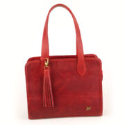 Cartera Kiki En Cuero Rojo