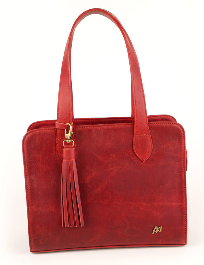 Cartera Kiki En Cuero Rojo Cartera Kiki En Cuero Rojo