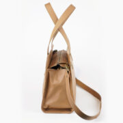 Cartera Kiki De Cuero Marron Japones Claro