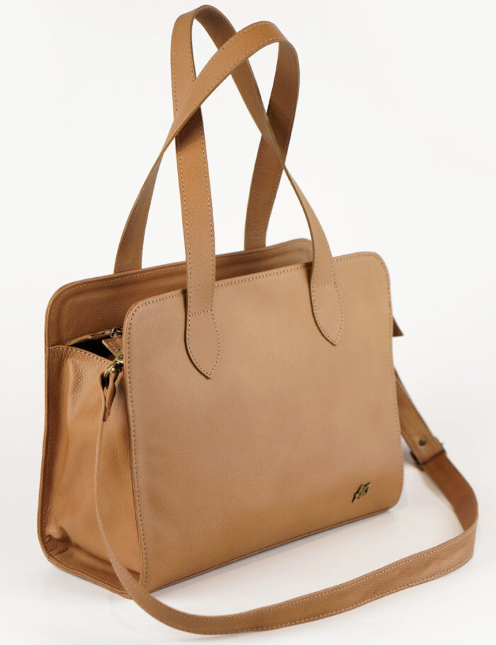 Cartera Kiki De Cuero Marron Japones Claro Cartera Kiki De Cuero Marron Japones Claro