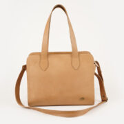 Cartera Kiki De Cuero Marron Japones Claro