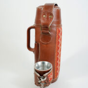 Termo Mate Alto Termolar Color Marron Rojizo Con Ao Poi