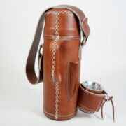 Termo Mate Alto Termolar Color Marron Rojizo Con Ao Poi