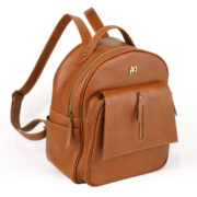 Mochila Mapiz En Cuero Marron Suela Graneado