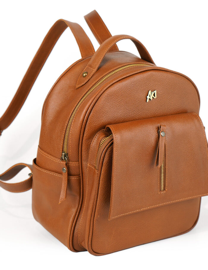 Mochila Mapiz En Cuero Marron Suela Graneado Mochila Mapiz En Cuero Marron Suela Graneado