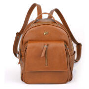 Mochila Mapiz En Cuero Marron Suela Graneado