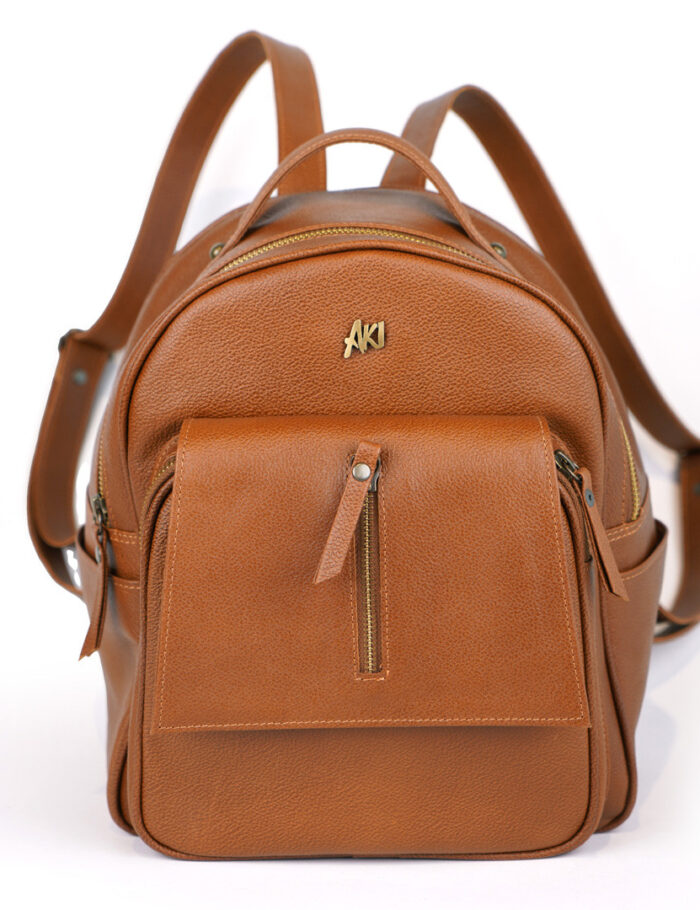 Mochila Mapiz En Cuero Marron Suela Graneado Mochila Mapiz En Cuero Marron Suela Graneado