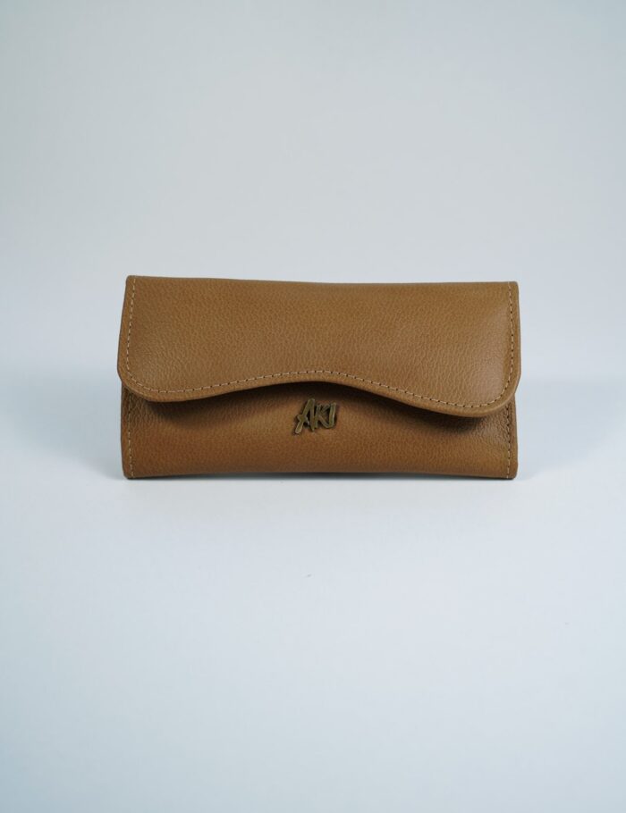 Billetera Simple En Cuero Marron Japones Billetera Simple En Cuero Marron Japones