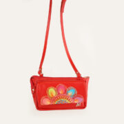 Carterita Jime En Cuero Rojo Con Ñanduti