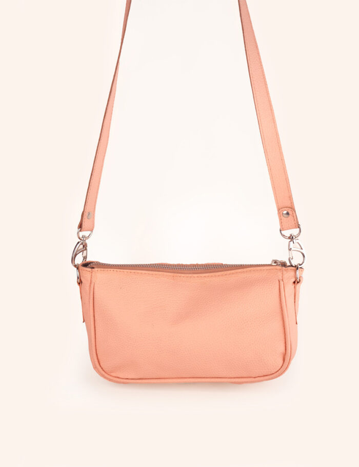 Carterita Paz En Cuero Rosa Con Ñanduti Carterita Paz En Cuero Rosa Con Ñanduti