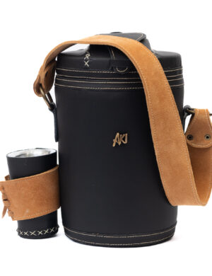 Termo Tereré Termolar forrado en cuero negro